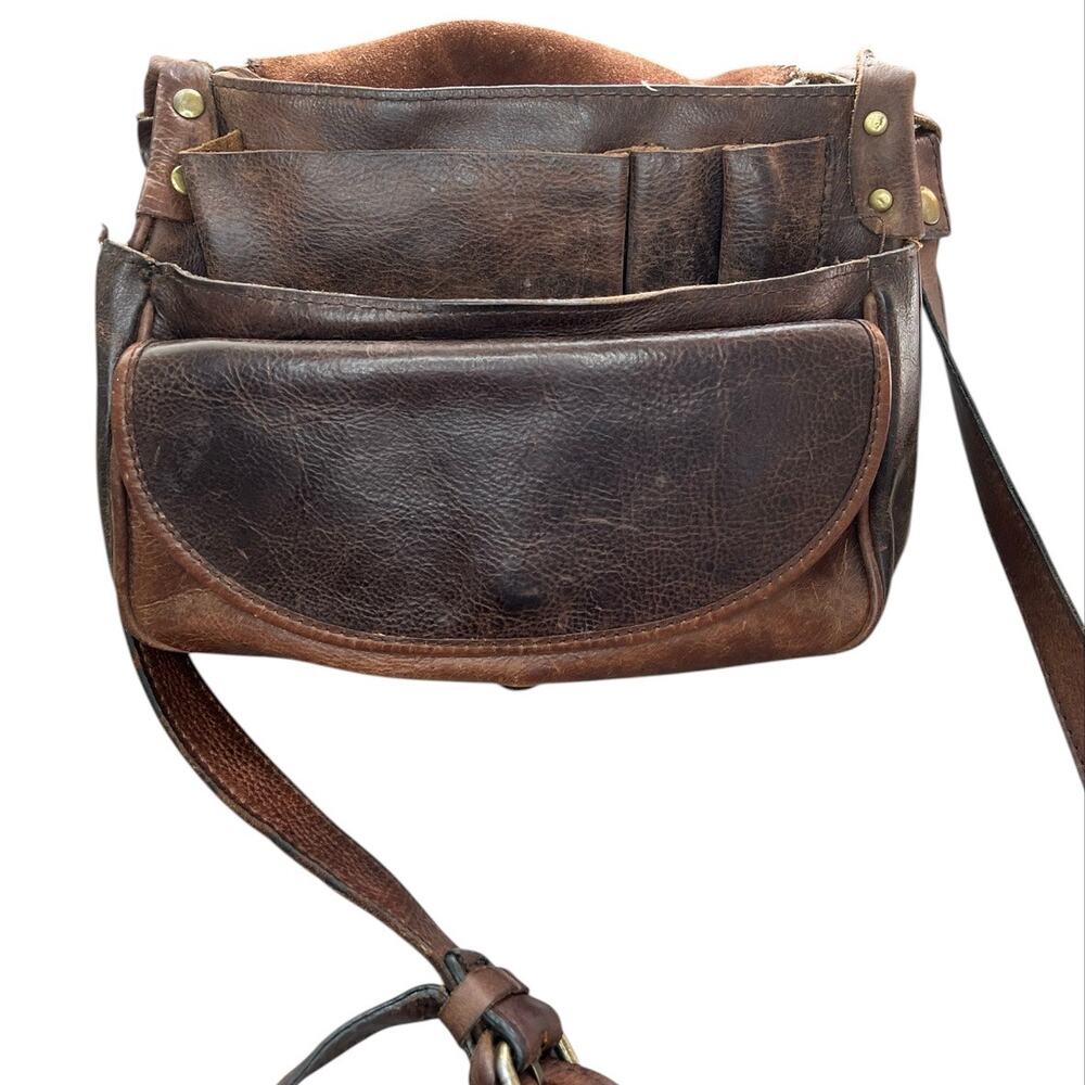 Patricia Nash Distress Leather Medallion Luciana Crossbody boho western purse - Picture 7 of 12